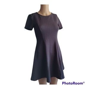 Forever 21 Junior's Size S Gray Fit & Flare Mini Dress Short Sleeve